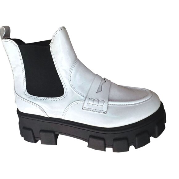 Circus By Sam Edelman Womens Dia Chelsea Platform White Boots Size 7 NWOB - Picture 2 of 10